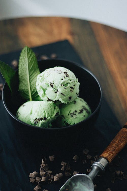 Sorvete de Menta com Chocolate